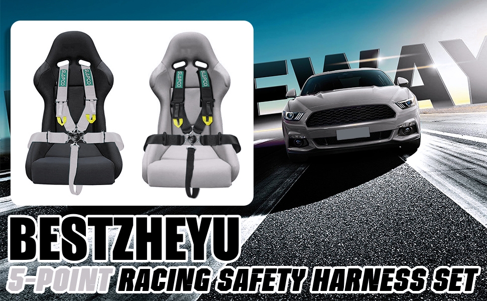 1PC SEAT BELT 5-POINT RACING SAFETY HARNESS