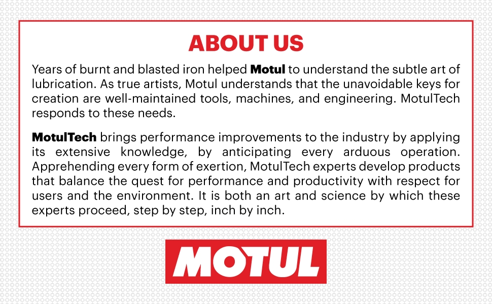 Banner About Us Motul Since 1853 MotulTech